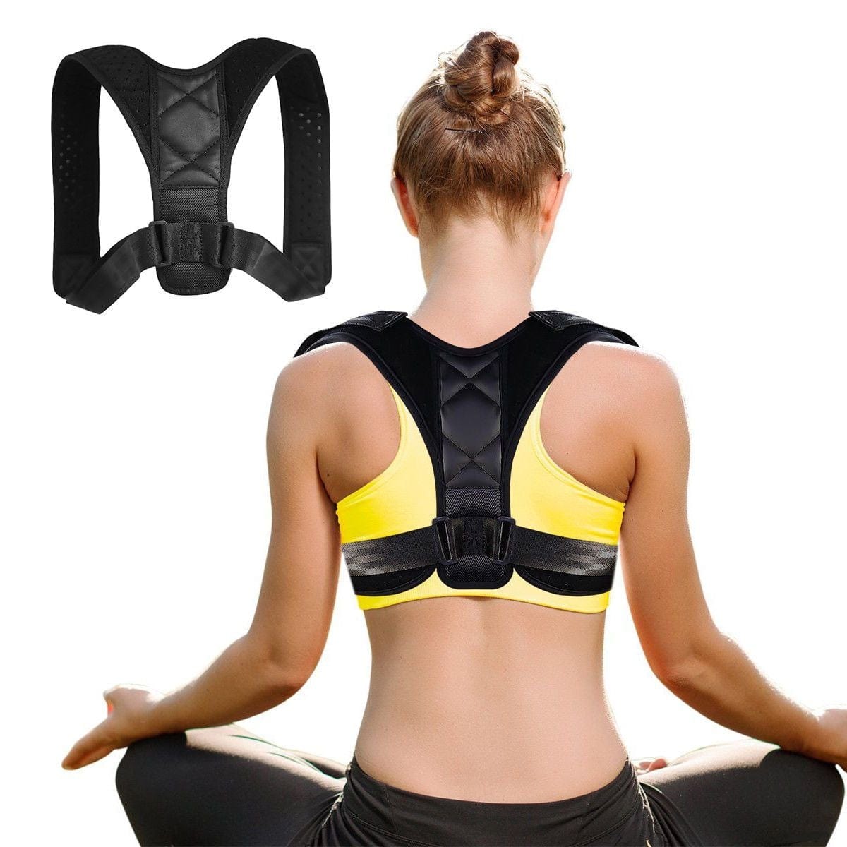  ERGONIX Lumbar Support Posture Corrector Chair for Men – Large  Ergonomic Back Support Chair for Posture Correction and Lower Back Pain  Relief – Portable Lumbar Support Posture Corrector for Chair 