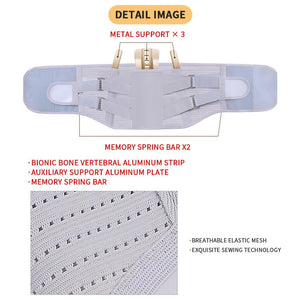 Ergoal Back Brace - Self-heating Magnetic Steel Plates Waist Support - Ergoal